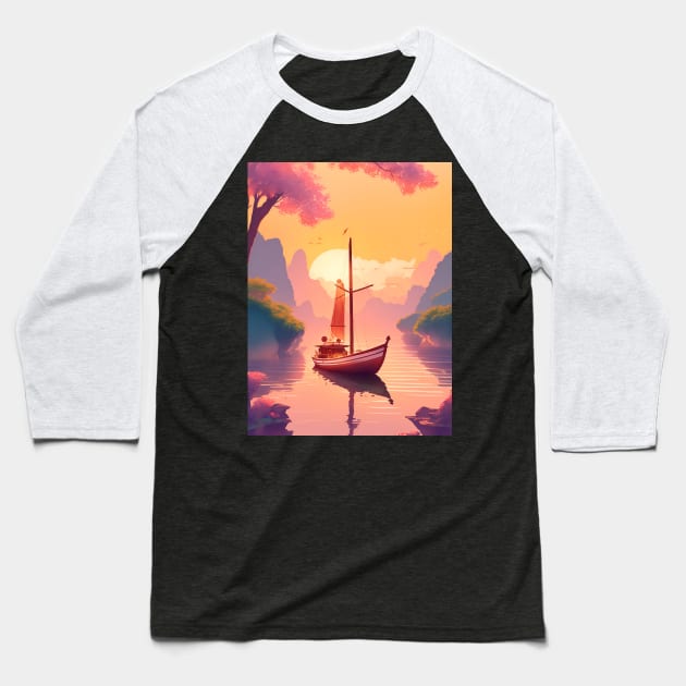 Sunset Serenade, Ninh Binh Baseball T-Shirt by star trek fanart and more